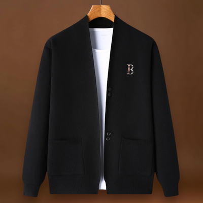 Francisco | Cardigan Malha Canelada Ajuste Flexível