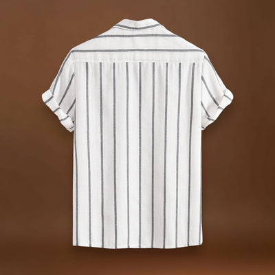 Conjunto Casual - Camisa em Mistura de Poliéster e Calções de Secagem Rápida