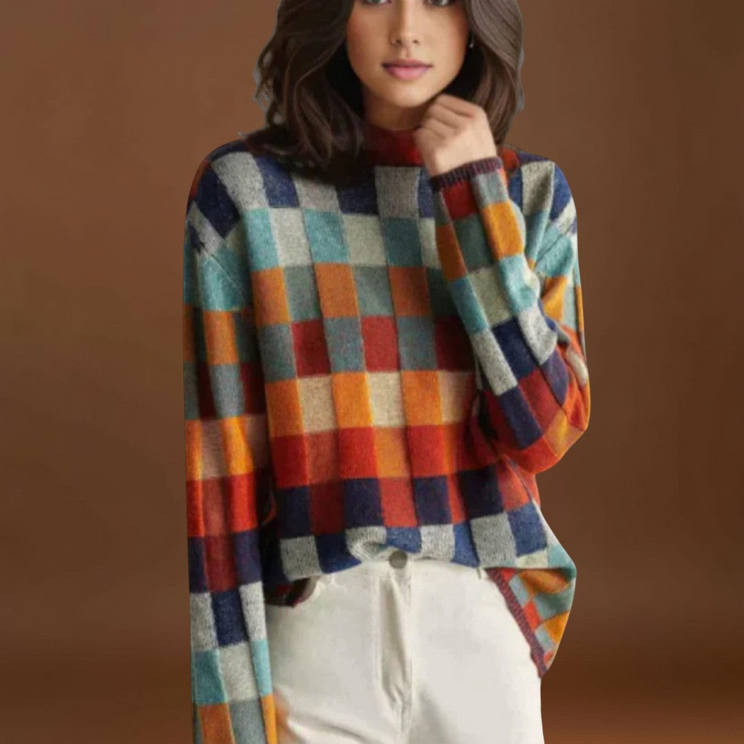 Filipa - Camisa com gola alta em caxemira