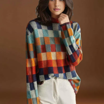 Filipa - Camisa com gola alta em caxemira