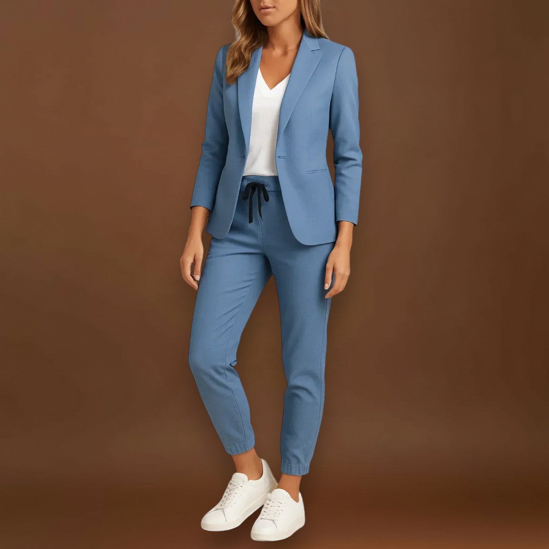 Gabriela - Conjunto Elegante com Casaco e Calças