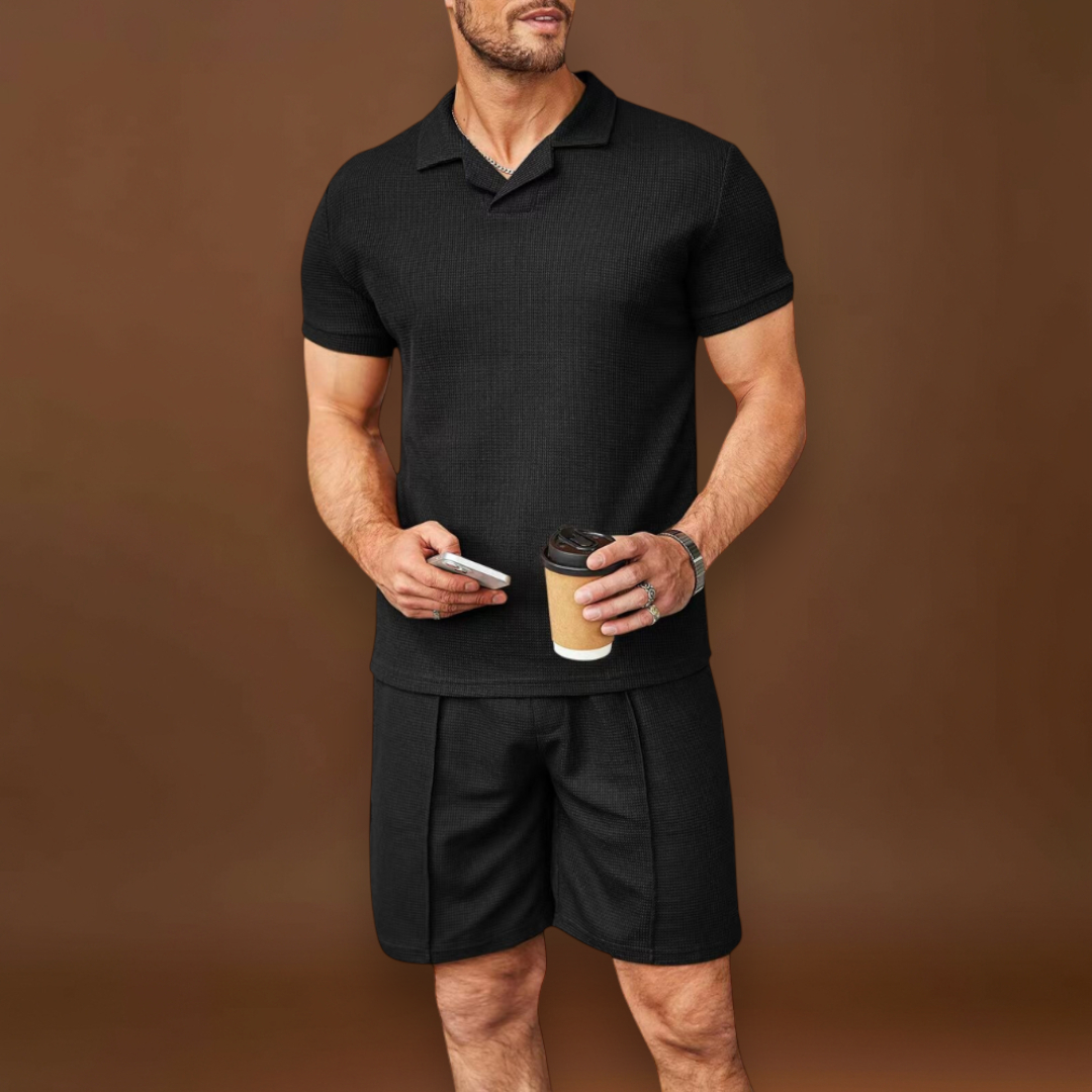 Conjunto Co-ord - Corte Relaxado & Mistura Suave e Respirável que se Move Facilmente