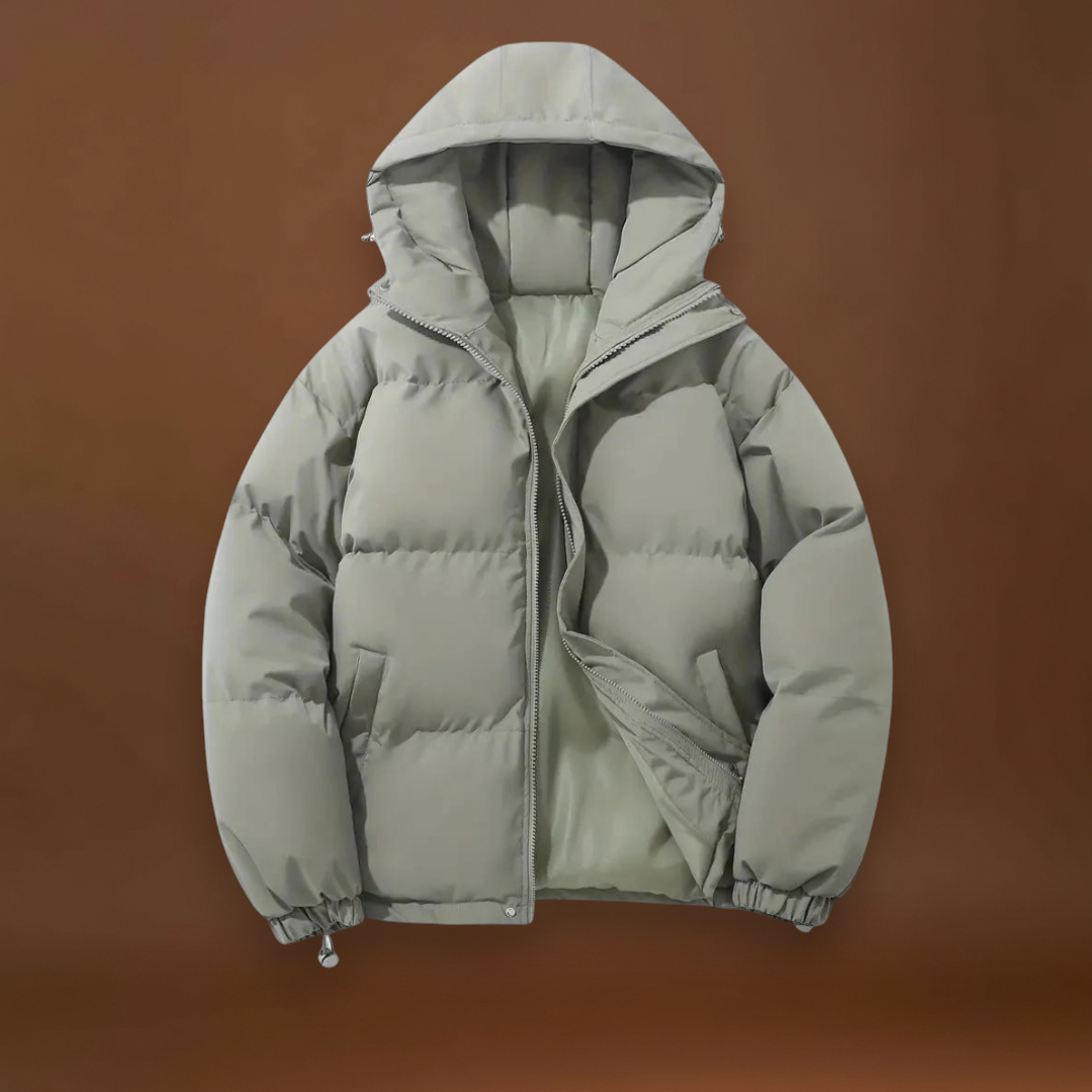 Casaco - Mistura Isolante com Capuz e Corte de Proteção Contra o Vento