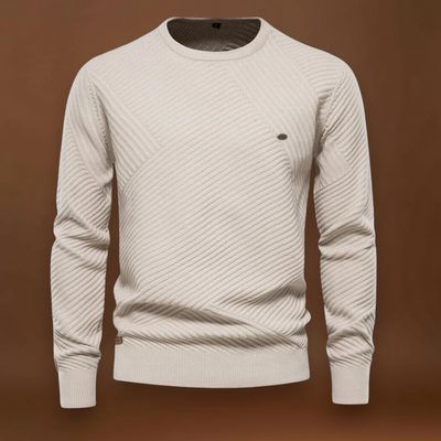 Miguel | Pullover Gola Redonda Canelado Desportivo