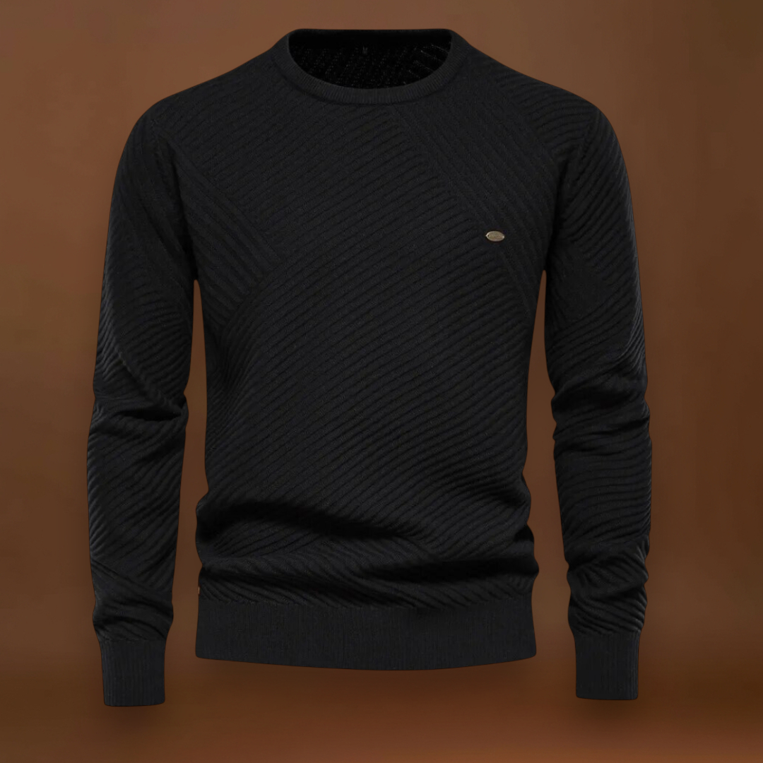 Miguel | Pullover Gola Redonda Canelado Desportivo