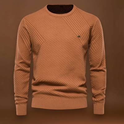 Miguel | Pullover Gola Redonda Canelado Desportivo