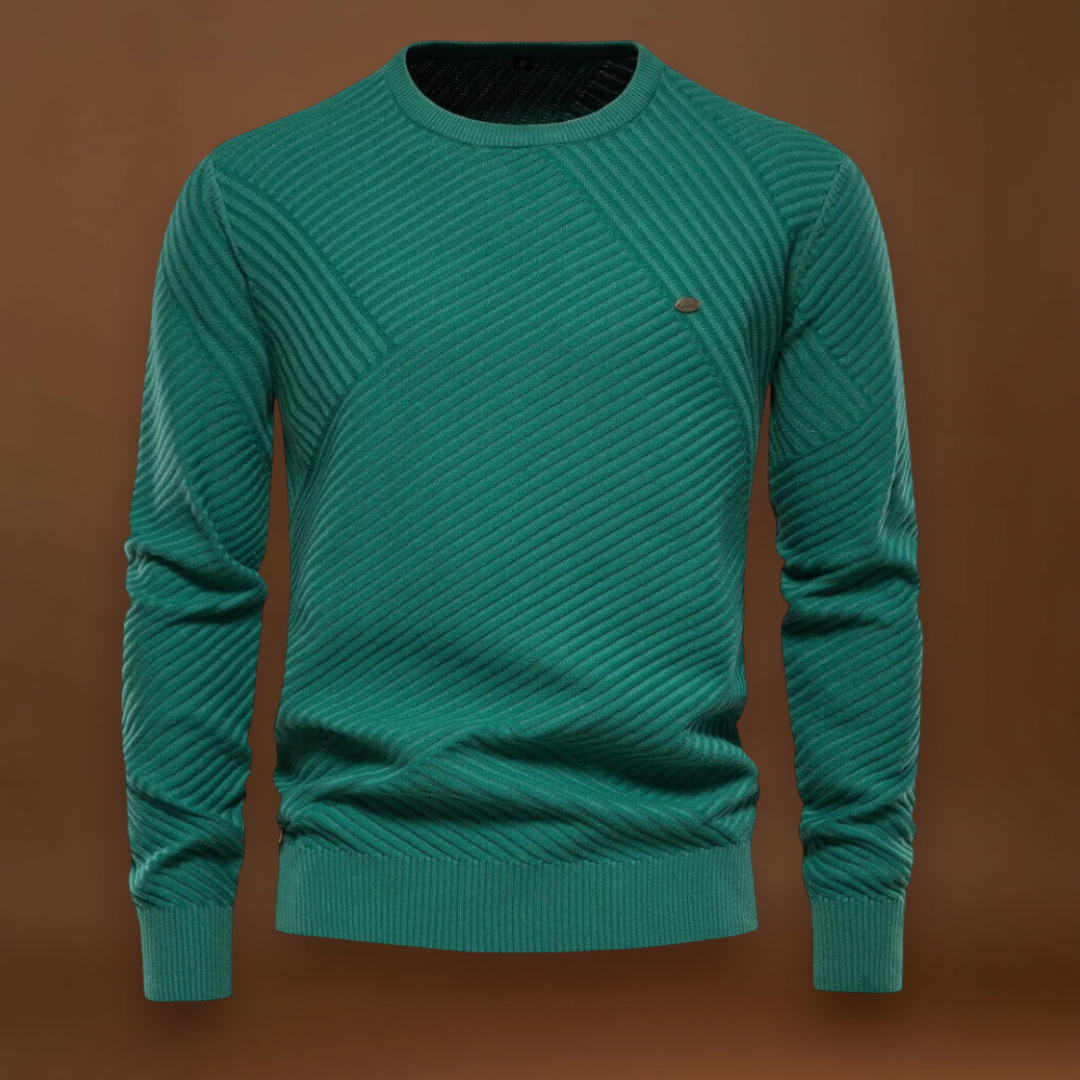 Miguel | Pullover Gola Redonda Canelado Desportivo