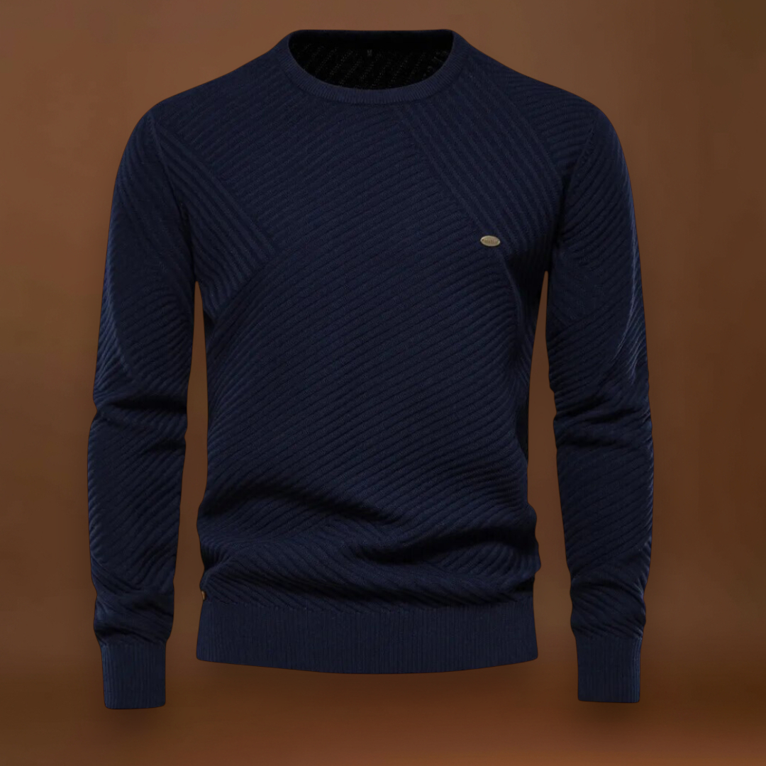 Miguel | Pullover Gola Redonda Canelado Desportivo