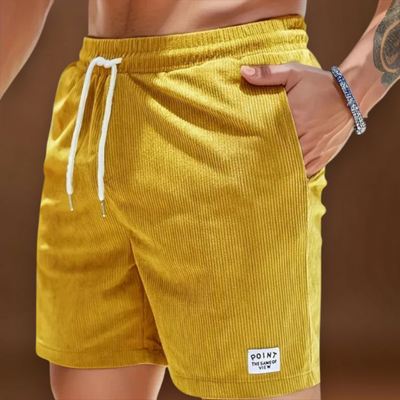 André | Calções de Cotelê com Elasticidade Suave