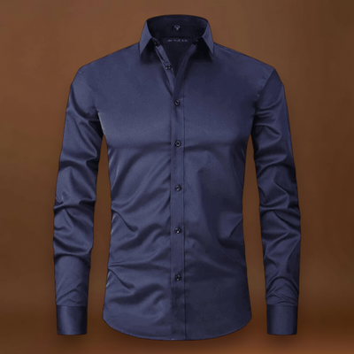 Camisa de Vestir – Corte Slim & Frente com Botões para Ajuste Seguro