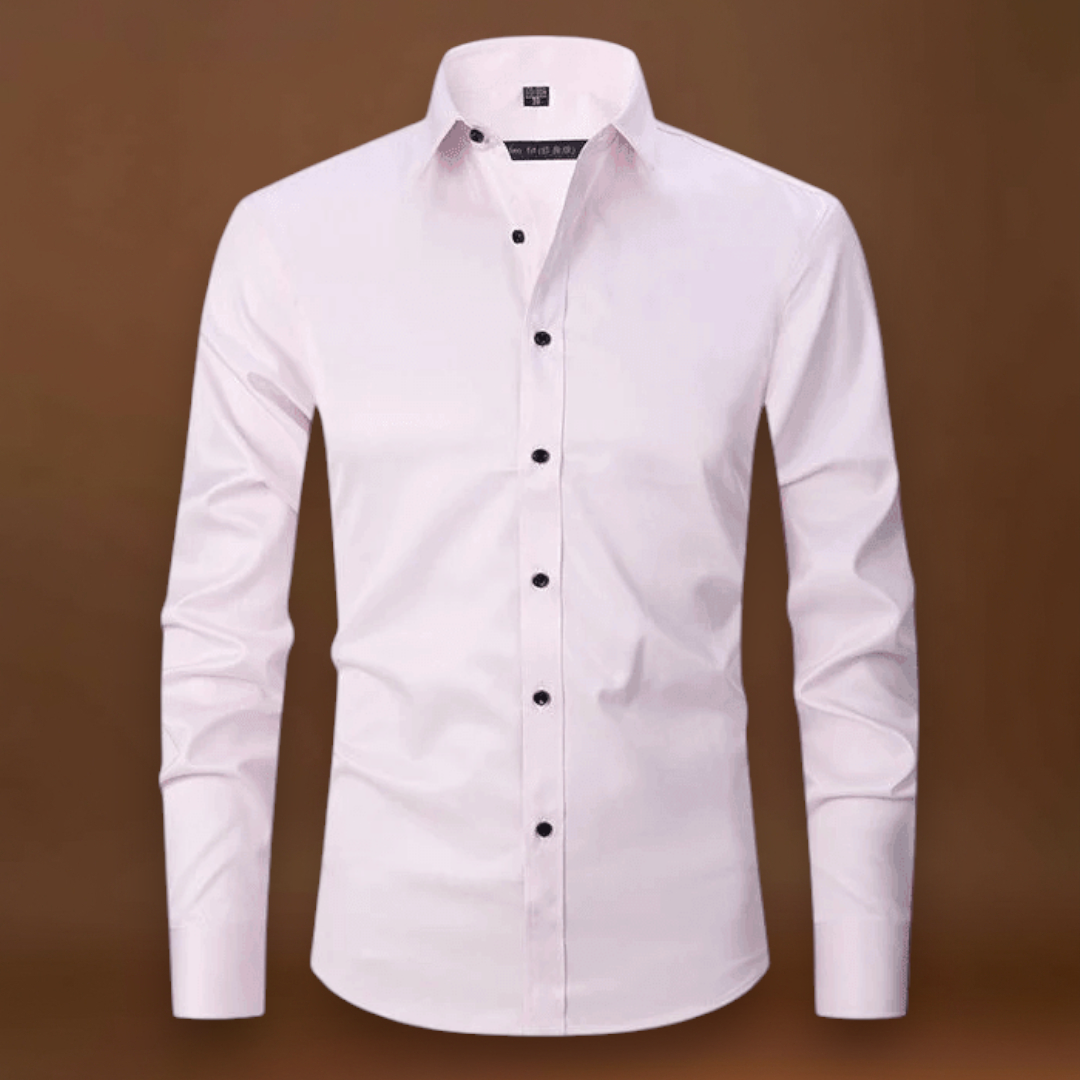 Camisa de Vestir – Corte Slim & Frente com Botões para Ajuste Seguro