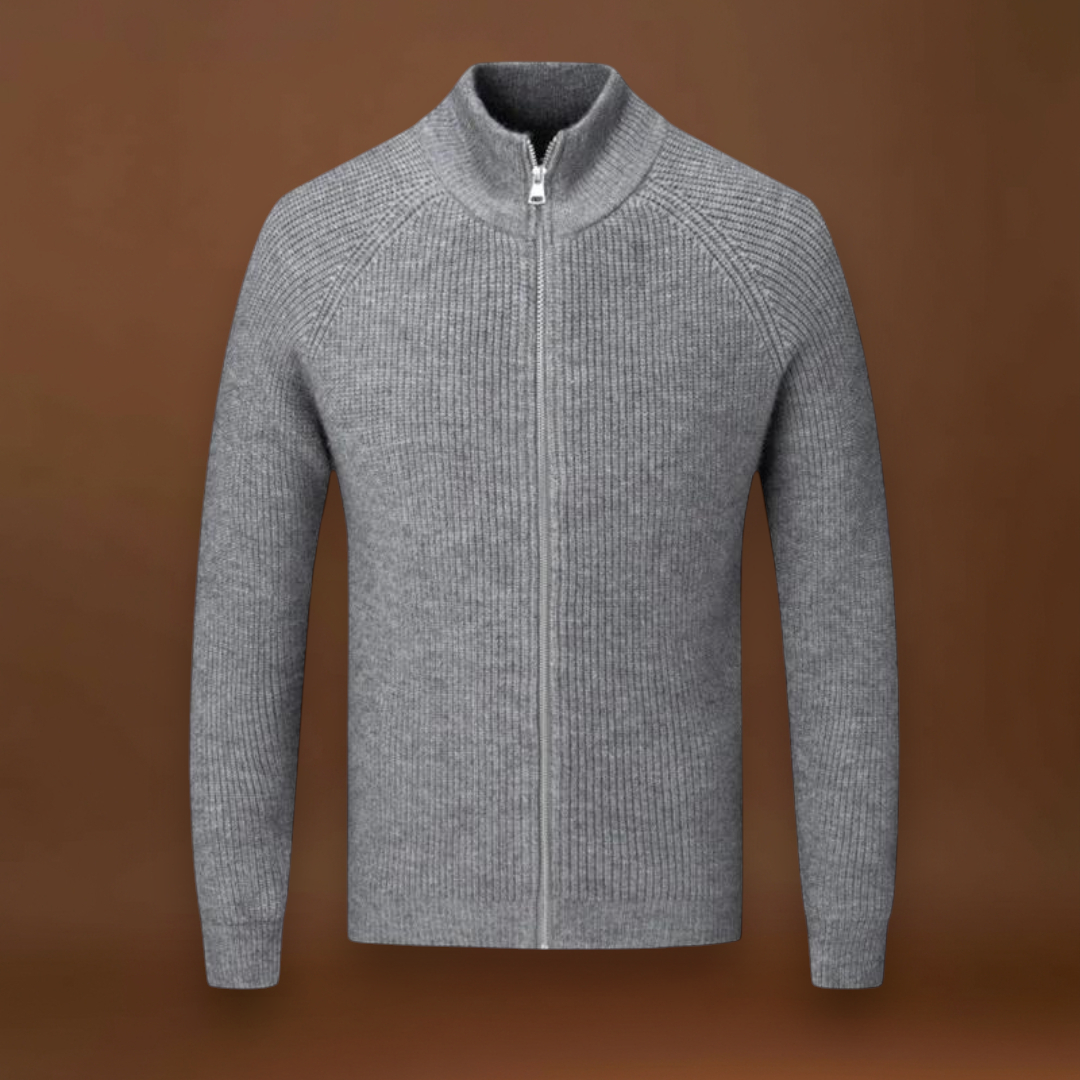 Artur | Casaco de Malha com Zíper Liso