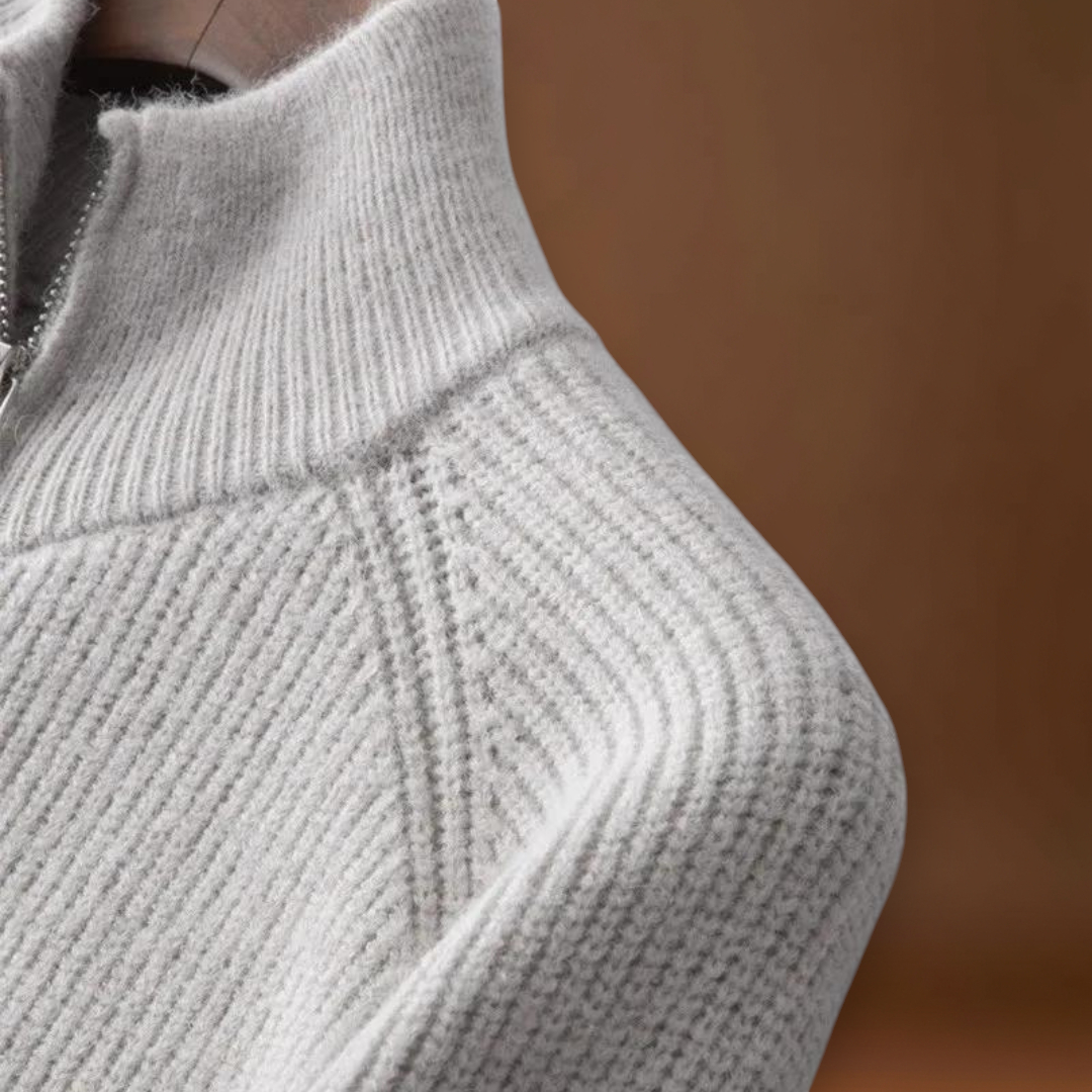 Artur | Casaco de Malha com Zíper Liso