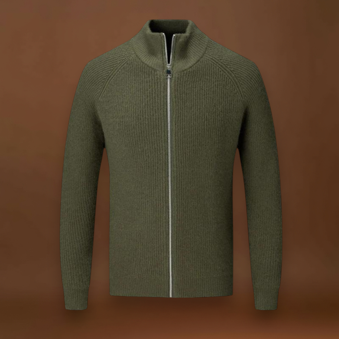 Artur | Casaco de Malha com Zíper Liso