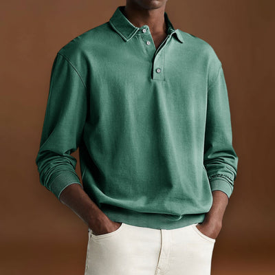 Elias – Polo com Botões e Cor Lisa