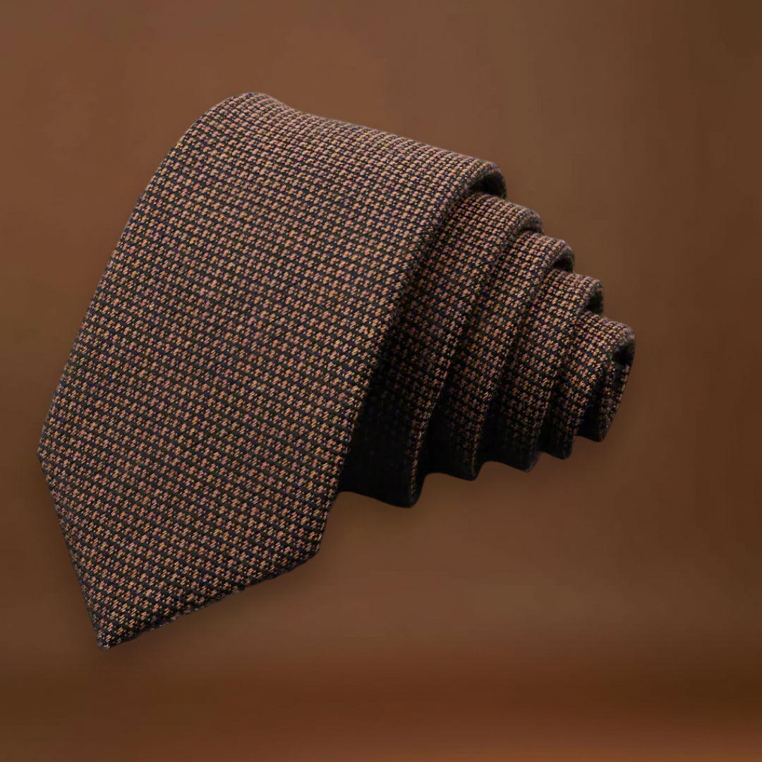 Carlos - Gravata de Algodão Traçado