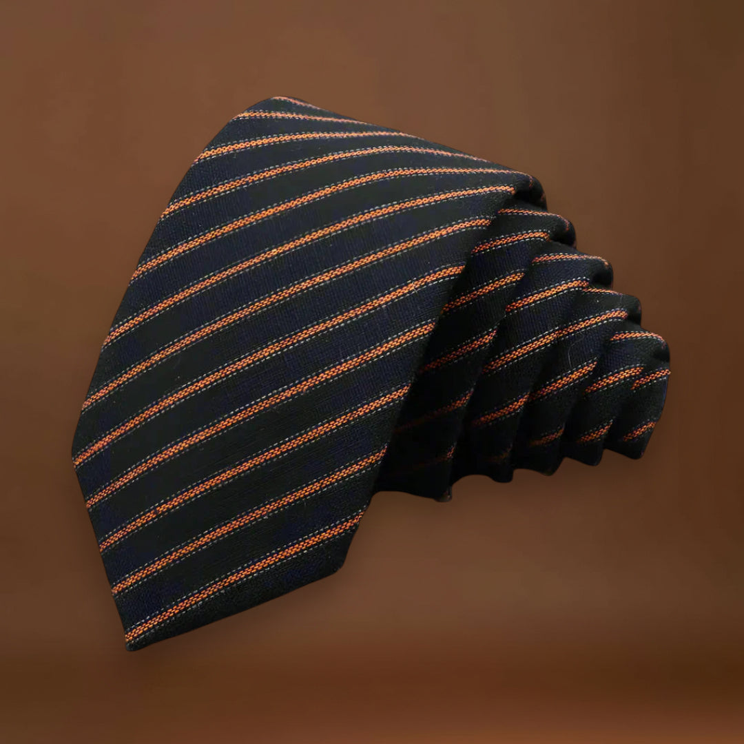 Pedro - Gravata Vintage em Algodão Traçado