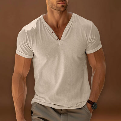 Camisa Henley - Frente com Botões e Corte Ajustado para Movimento