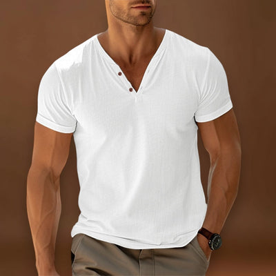 Camisa Henley - Frente com Botões e Corte Ajustado para Movimento