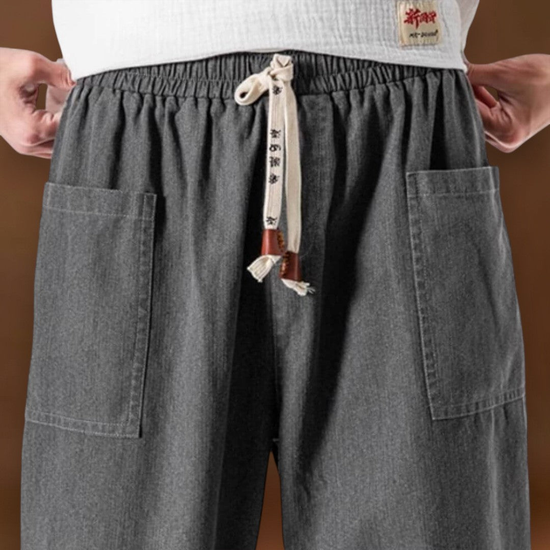 Hiro - Comforto Calças de ganga Vermelho