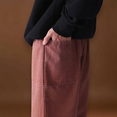 Hiro - Comforto Calças de ganga Vermelho