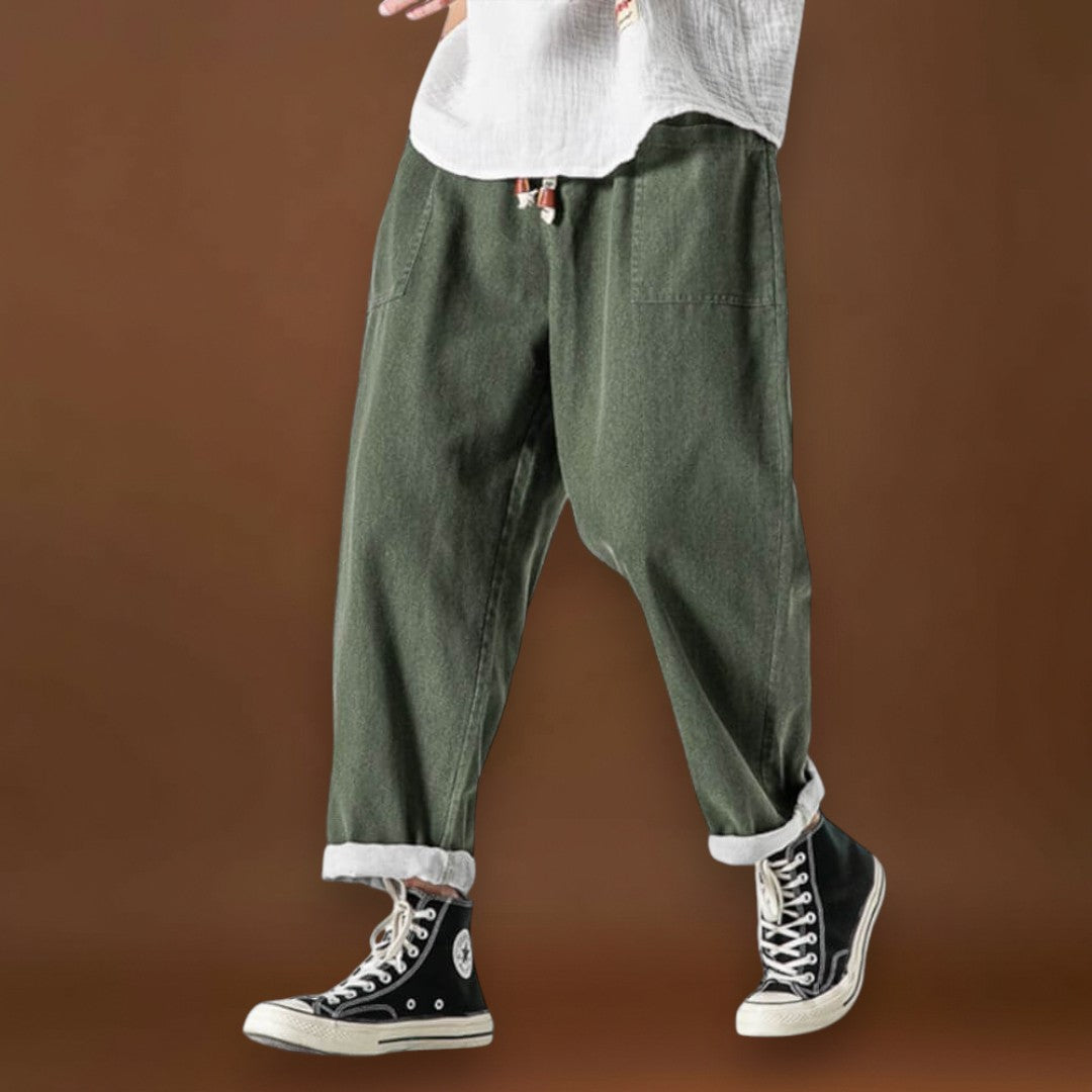 Hiro - Comforto Calças de ganga Vermelho