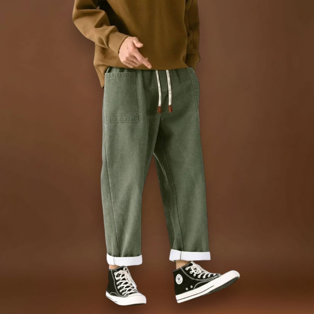 Hiro - Comforto Calças de ganga Vermelho