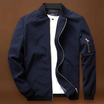 Casaco – Bomber em Mistura de Poliéster e Cintura Ajustada à Prova de Água