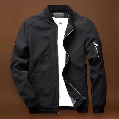 Casaco – Bomber em Mistura de Poliéster e Cintura Ajustada à Prova de Água