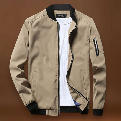 Casaco – Bomber em Mistura de Poliéster e Cintura Ajustada à Prova de Água