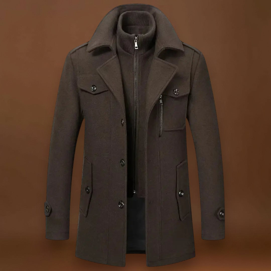 Casaco - Mistura Engenharia Corte Longo e Proteção Contra o Vento