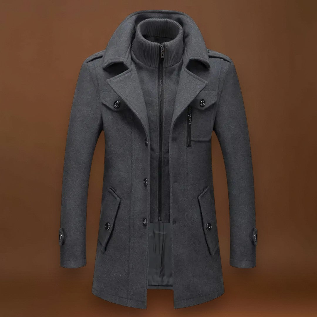 Casaco - Mistura Engenharia Corte Longo e Proteção Contra o Vento