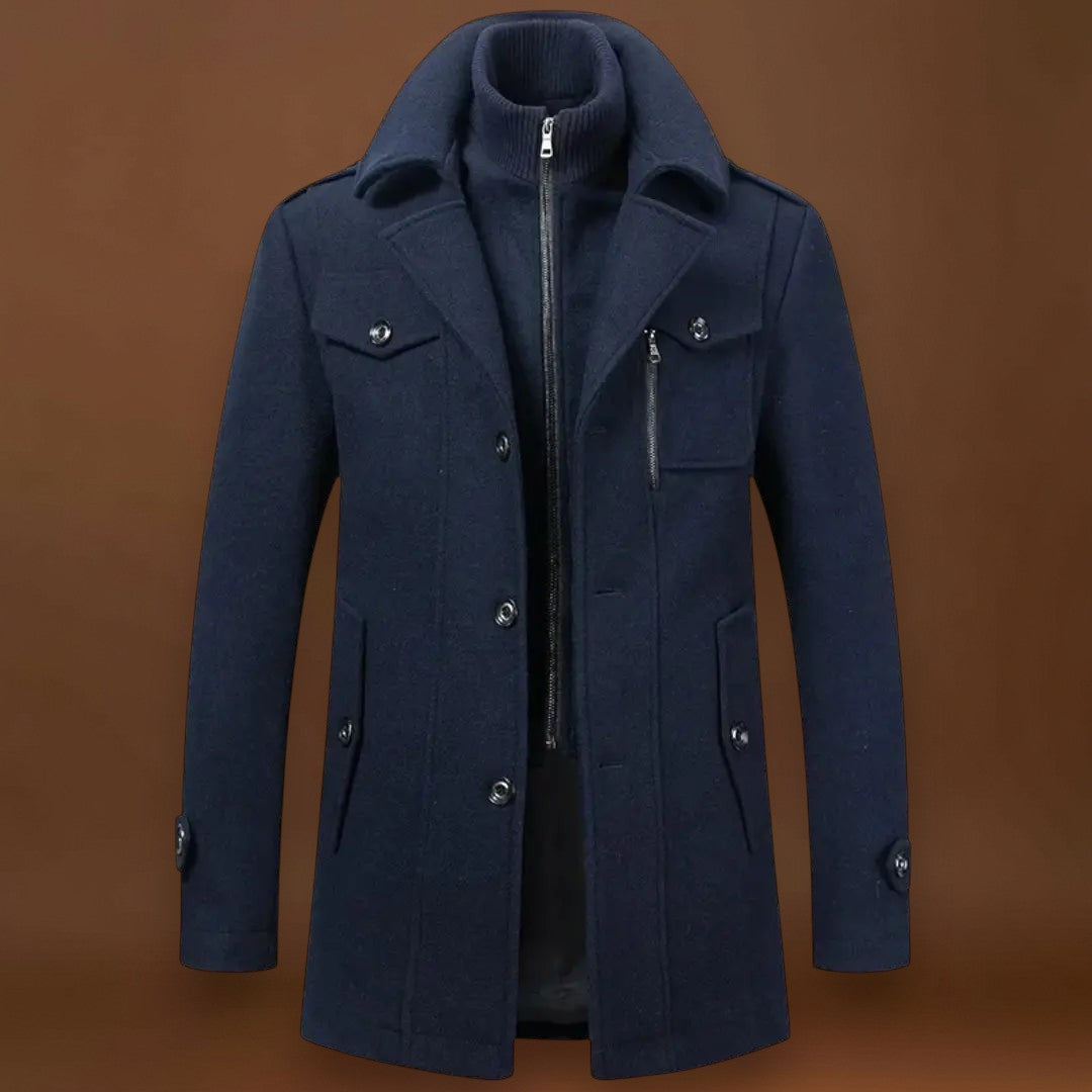 Casaco - Mistura Engenharia Corte Longo e Proteção Contra o Vento