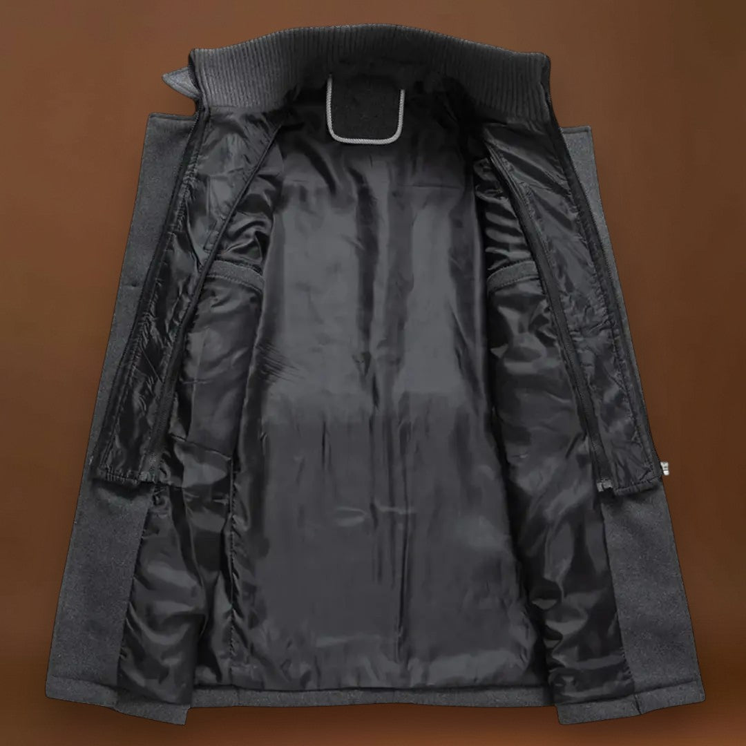 Casaco - Mistura Engenharia Corte Longo e Proteção Contra o Vento