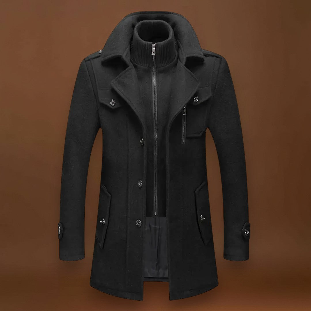 Casaco - Mistura Engenharia Corte Longo e Proteção Contra o Vento