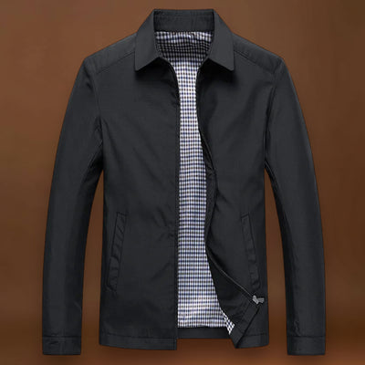 Casaco - Mistura de Poliéster Fino Ajustado e Resistente ao Vento