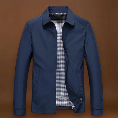 Casaco - Mistura de Poliéster Fino Ajustado e Resistente ao Vento