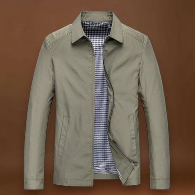 Casaco - Mistura de Poliéster Fino Ajustado e Resistente ao Vento