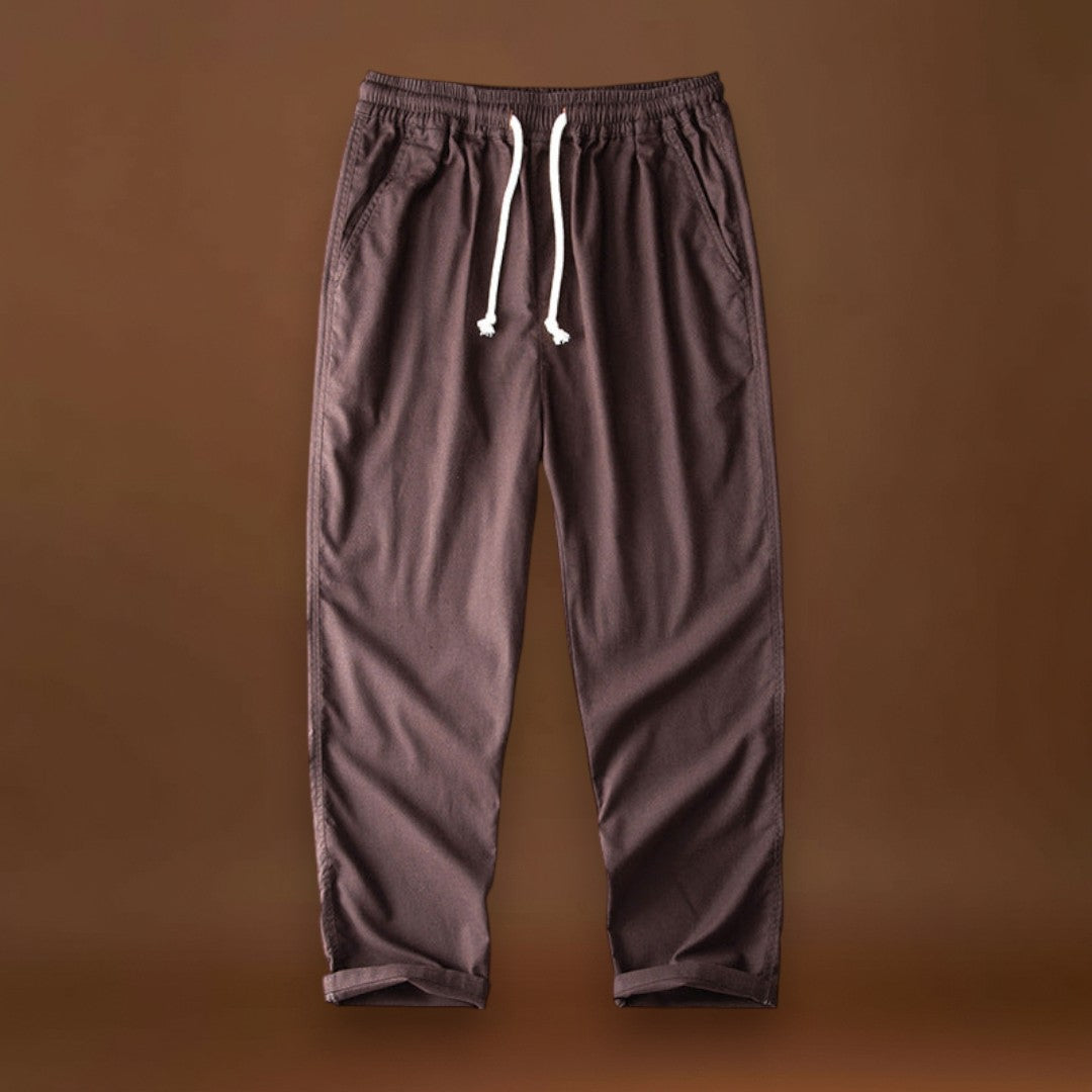 Joggers - Corte Relaxado com Punhos Cônicos e Cintura Elástica