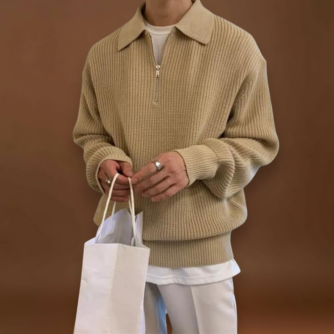 João | Pullover de Malha Misturada Confortavelmente