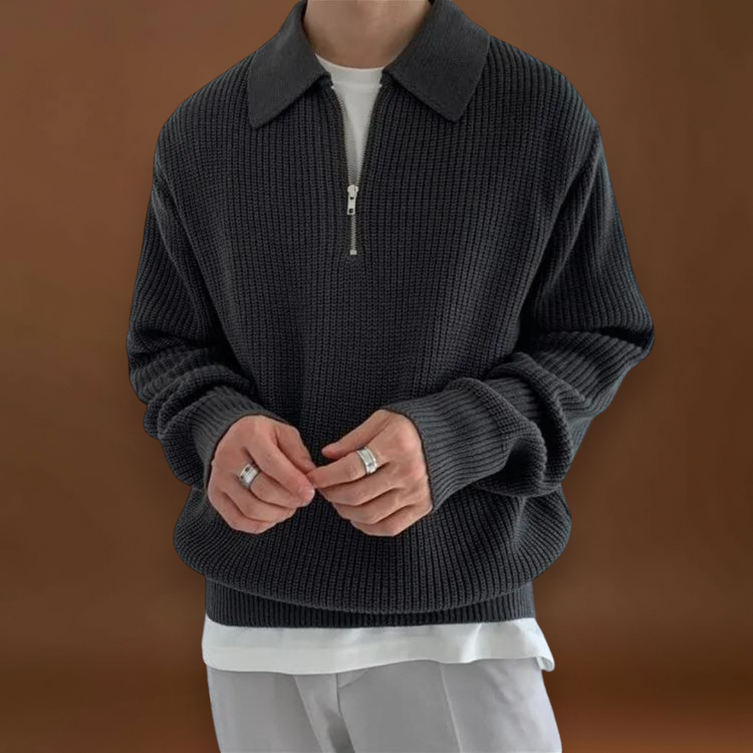 João | Pullover de Malha Misturada Confortavelmente