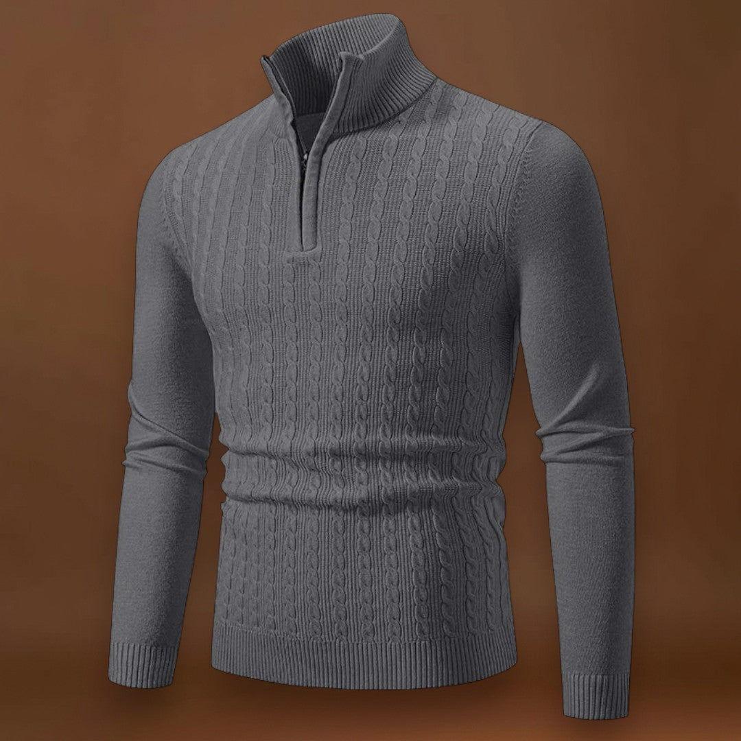 Constantino | Sweater de Malha Misturada Texturizada