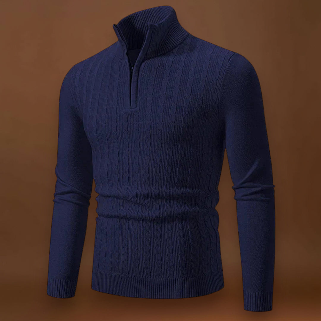 Constantino | Sweater de Malha Misturada Texturizada