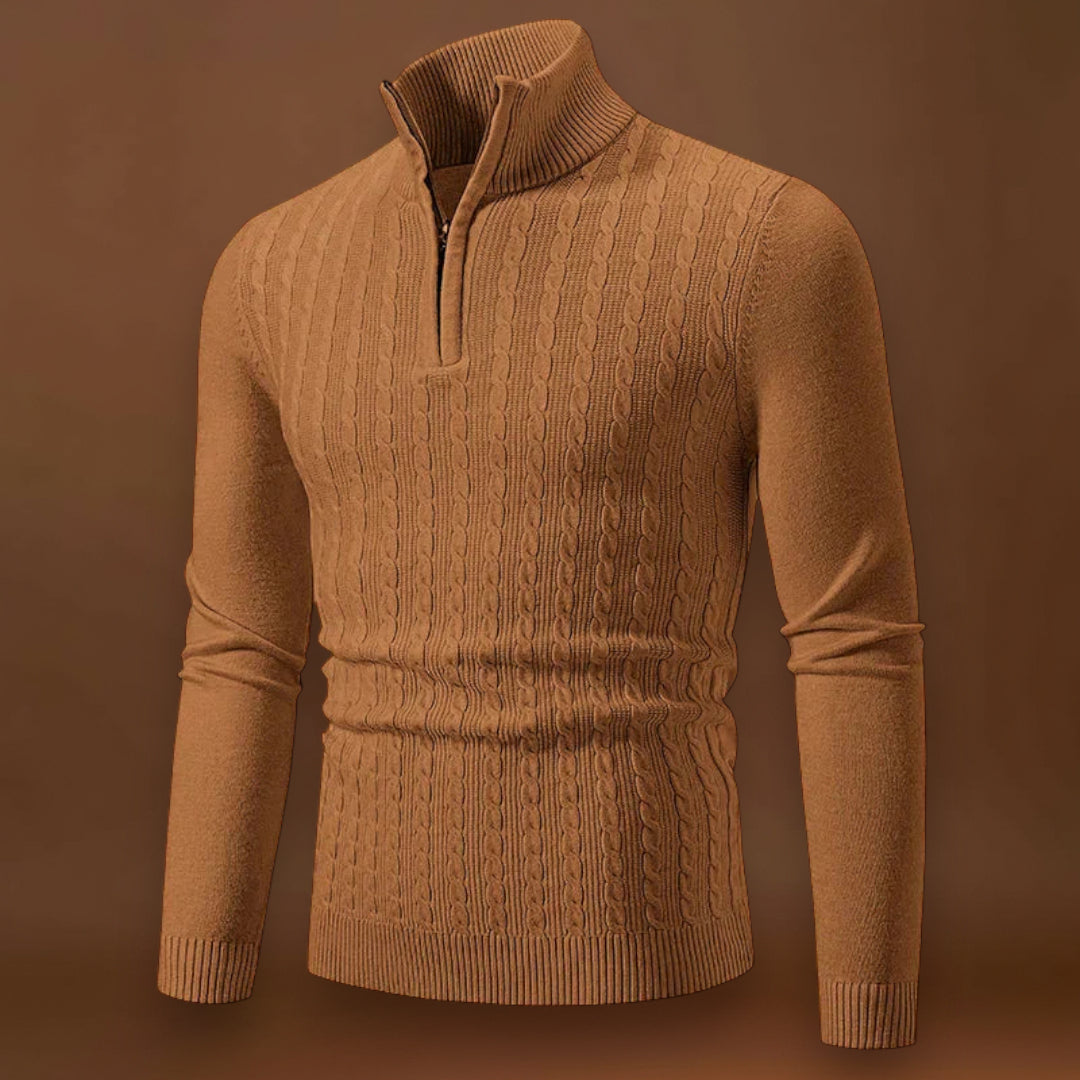 Constantino | Sweater de Malha Misturada Texturizada