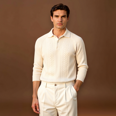 Sweater de Malha Misturada - Silhueta Relaxada e Movimento Fácil