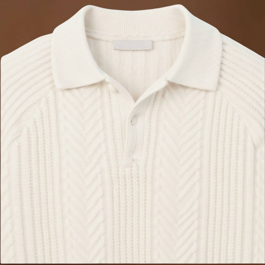 Sweater de Malha Misturada - Silhueta Relaxada e Movimento Fácil