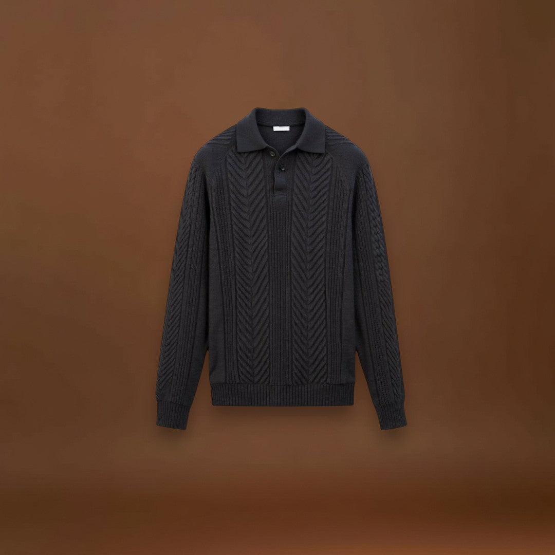 Sweater de Malha Misturada - Silhueta Relaxada e Movimento Fácil