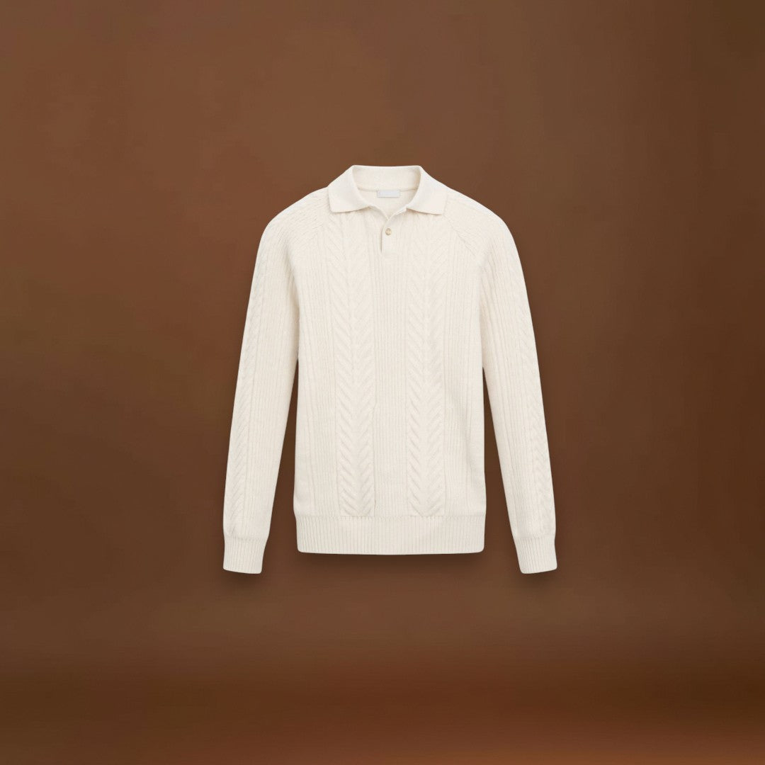 Sweater de Malha Misturada - Silhueta Relaxada e Movimento Fácil