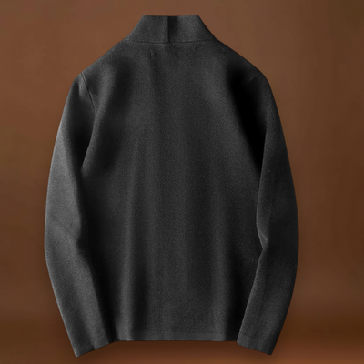 Cardigan de Malha – Frente com Botões e Acabamento Canellado para Conforto