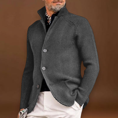Cardigã de Malha - Forma Ajustada e Calor e Conforto Controlados